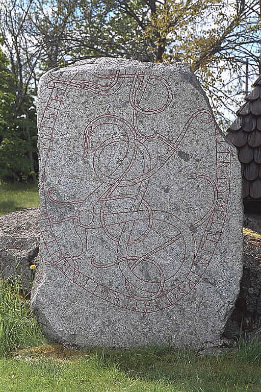 Runes written on runsten, granit. Date: V